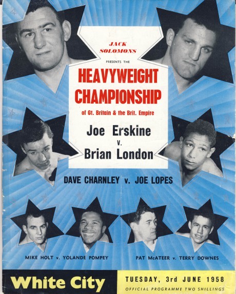 Mike Holt vs Yolande Pompey 1958 Joe Erskine vs Brian London