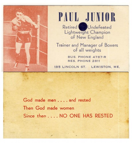 Paul Junior business card
