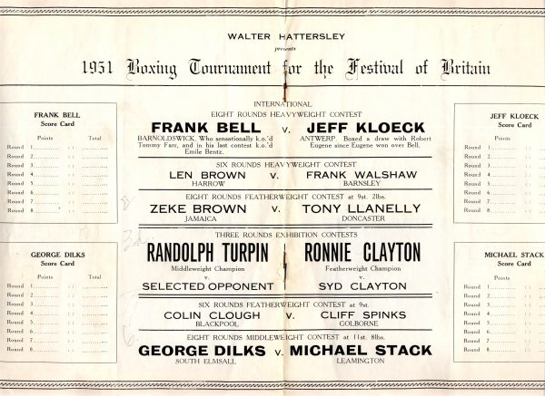 Randolph Turpin vs Ronnie Clayton - African Ring