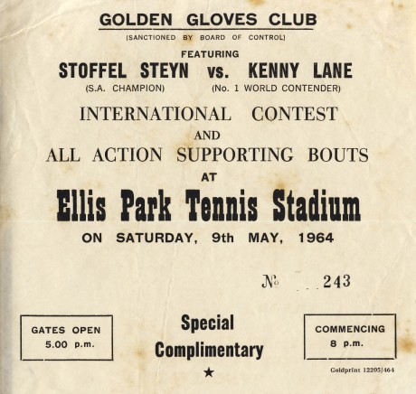 Stoffel Steyn vs Kenny Lane 1964