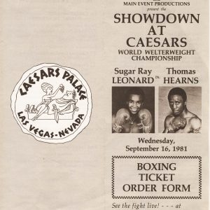 Sugar Ray Leonard vs Thomas Hearns - African Ring