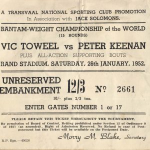 Vic Toweel vs Peter Keenan - African Ring