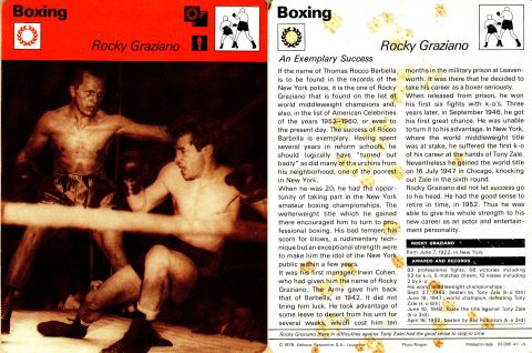 Rocky Graziano - African Ring