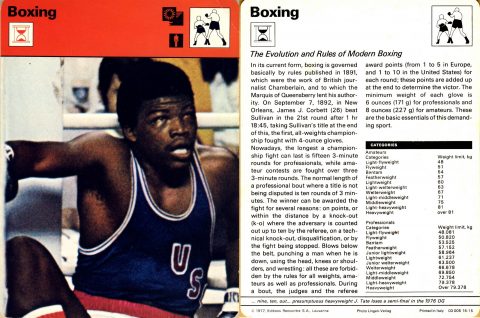 Rules of modern boxing - African Ring