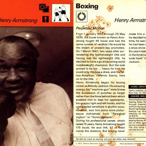 Henry Armstrong - African Ring