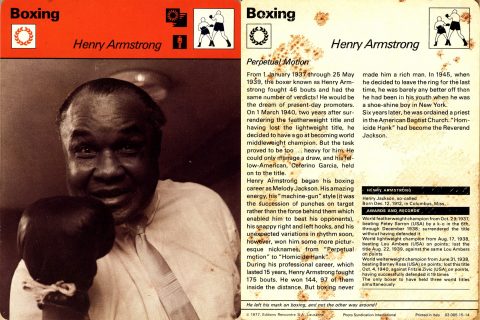 Henry Armstrong - African Ring