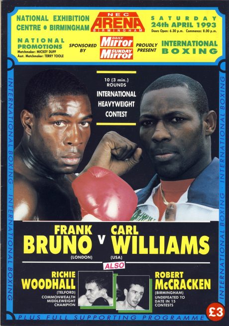 Frank Bruno vs Carl Williams 1993