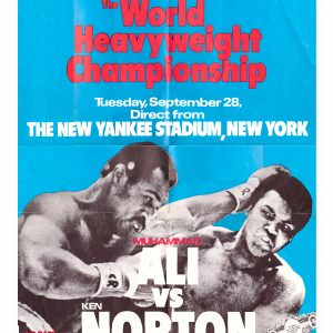 Muhammed Ali vs Norton Poster - African Ring