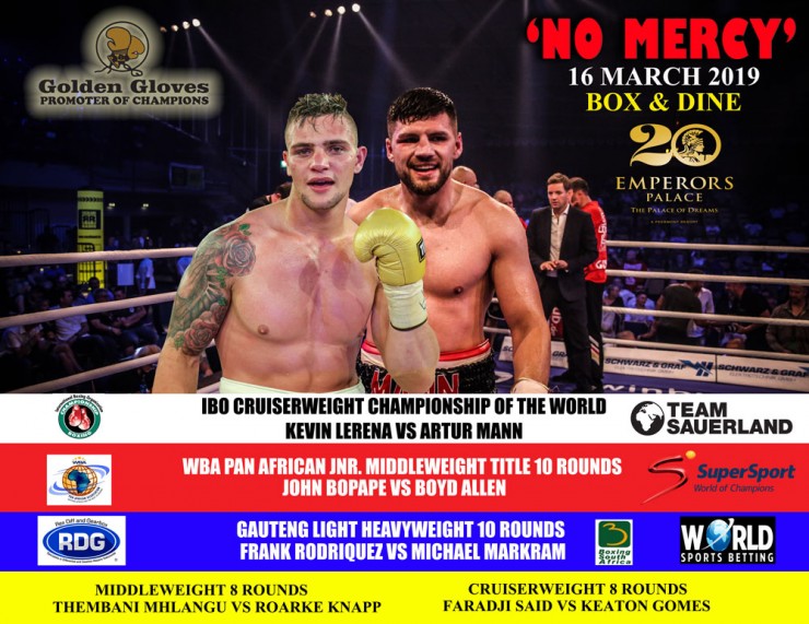 KEVIN-LERENA-vs-ARTU-MANN-IBO-CRUISERWEIGHT-WORLD-TITLE - African Ring