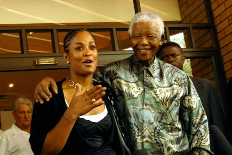 Laila Ali and Nelson Mandela
