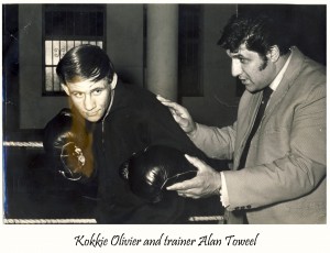 Kokkie Olivier and Trainer Alan Toweel - African Ring