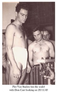 Piet van Staden (left) vs Don Carr KZN 29-11-1949 - African Ring