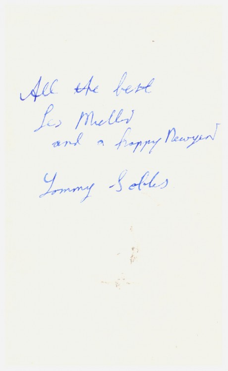 Tommy Sobles 2 (signed on the back)