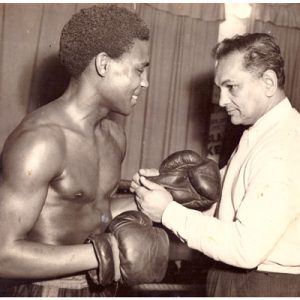 Leslie Mckenzie and trainer Benny Singh - African Ring