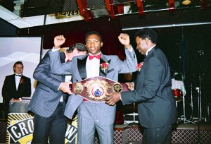 Dingaan Thobela WBO belt - African Ring