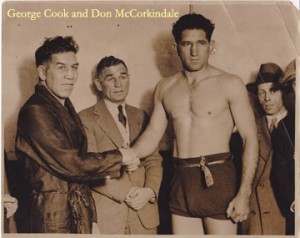 DON McCORKINDALE AND GEORGE COOK 1932 MATCH 2