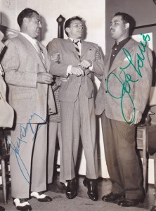 Jack Dempsey,Frank Sinatra and Joe Louis